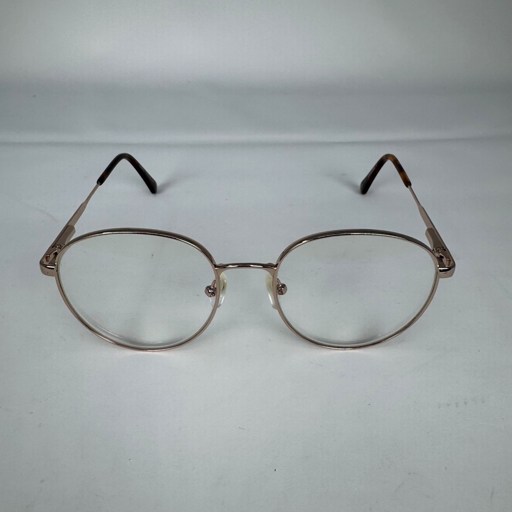 EyeBuyDirect Haiku Eyeglasses Unisex 51-18-145 Rose Gold Round Frames ONLYC1